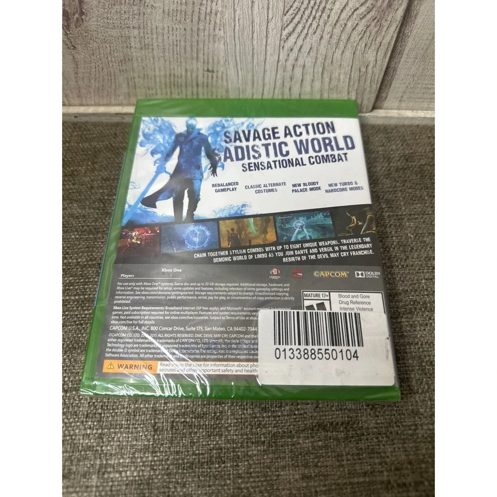 DmC Devil May Cry Definitive Edition Xbox One Capcom New Sealed